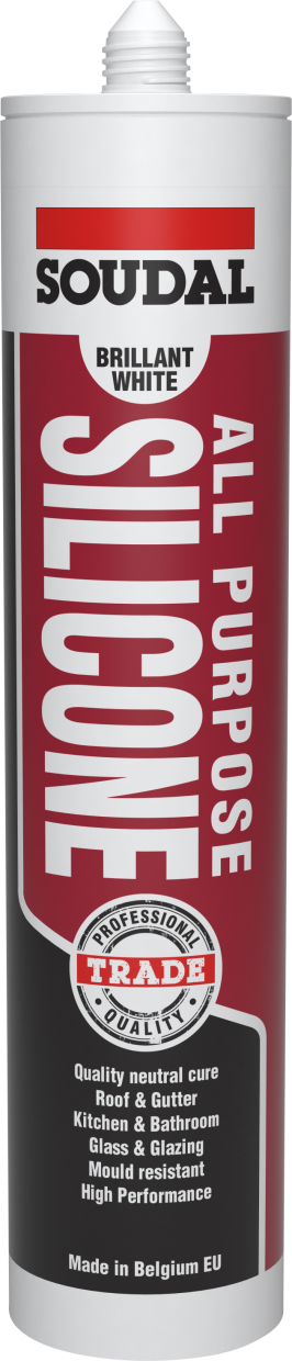 SOUDAL - TRADE ALL PURPOSE SILICONE - PEWTER 300 ML